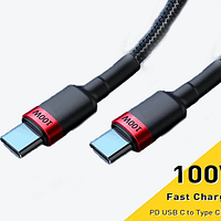 WhatsApp Image 2025-03-19 at 10.12.01 Cablu USB Type C la Type C, Incarcare Super Rapida, 100W PD Rosu 1M