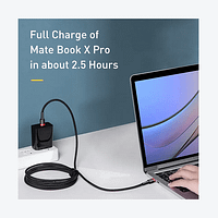 incar3 Cablu USB Type C la Type C, Incarcare Super Rapida, 100W PD Negru 1M