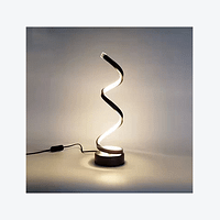 lampa curbata Lampa LED minimalista de birou, cu design curbat si pivotant, confectionata din PVC – ideala pentru living si spatii moderne-negru