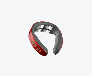 aparat masaj gat Dispozitiv portabil de masaj electric pentru gat, cu design in forma de U